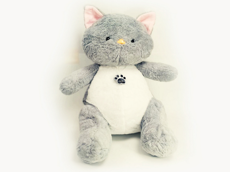 Кот серый с медалью 1280-45/45