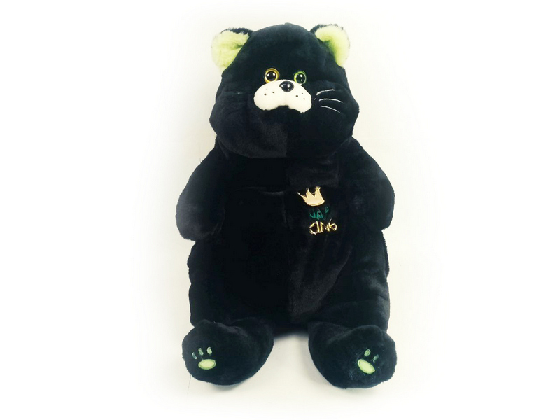 Кот черный/серый сидит 1280-64/50