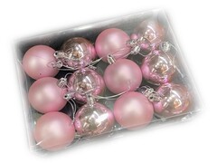 65362 [XD-173]Набор шаров розовых из полистирола 5 см (12шт/уп) XD-173