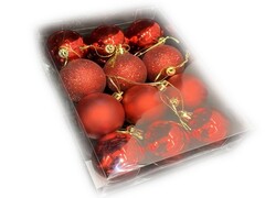 65366 [XD-175]Набор шаров красных из полистирола 5 см (12шт/уп) XD-175