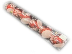 65368 [XD-194]Набор шаров с рисунком из полистирола 8 см (6шт/уп) XD-194