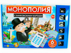 Игра экономическая «Монополия» с металл. фишками и терминалом на бат. в кор. 4010