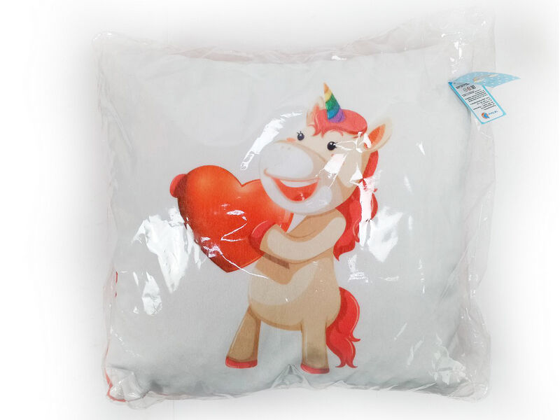 Подушка-игрушка Единорог сердце VAP-011