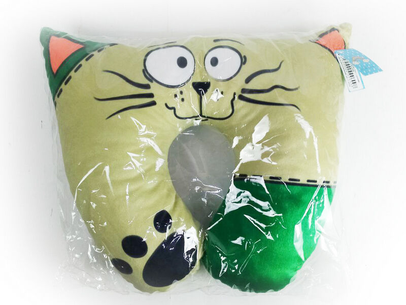 Игрушка-валик Кот с ушками 33х33см VPS-008