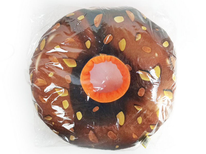 Подушка-игрушка Пончик глазурь шоколадная 48*48см BAV-008