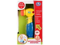 Веселый молоточек на бат. (20 песен, звуков, фраз, свет) 22*14*5 см в кор. B889423-R
