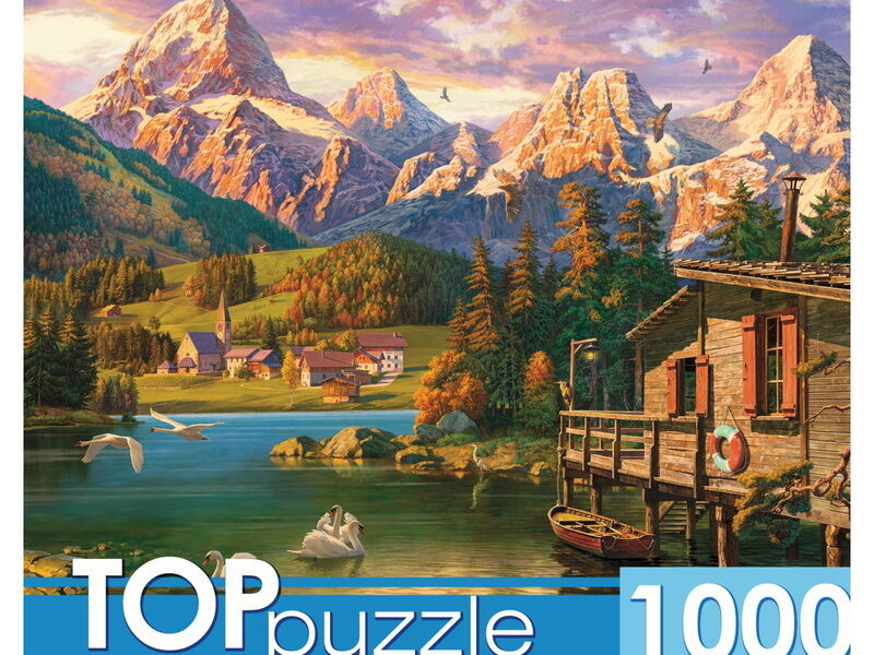 TOPpuzzle ПАЗЛЫ 1000 элементов. ДОЛОМИТОВЫЕ АЛЬПЫ