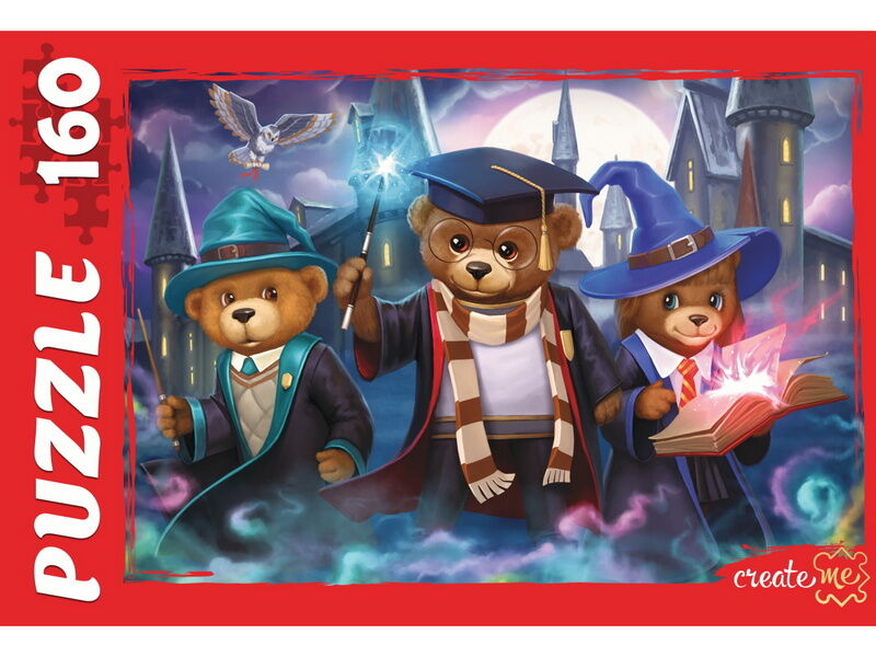 ПАЗЛЫ 160 элементов. ВОЛШЕБНИКИ МИШКИ