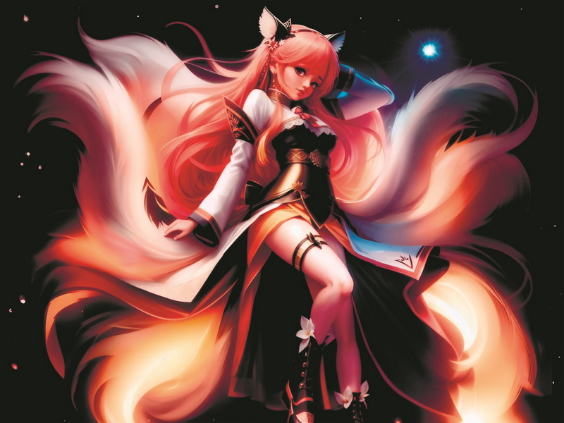 Холст с красками 30х40 см по номерам. ДЕВОЧКА-ЛИСИЧКА