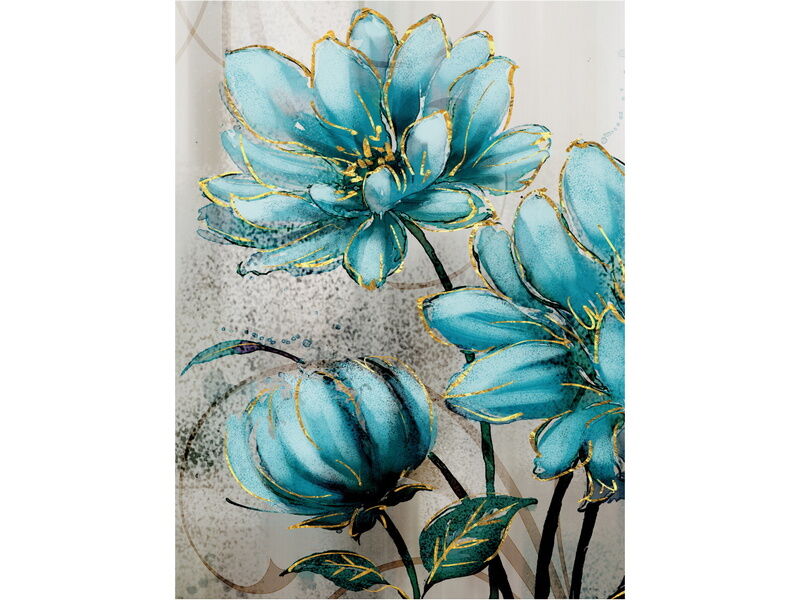 Холст с красками 40х50 см по номерам. ЧУДЕСНЫЕ ЦВЕТЫ