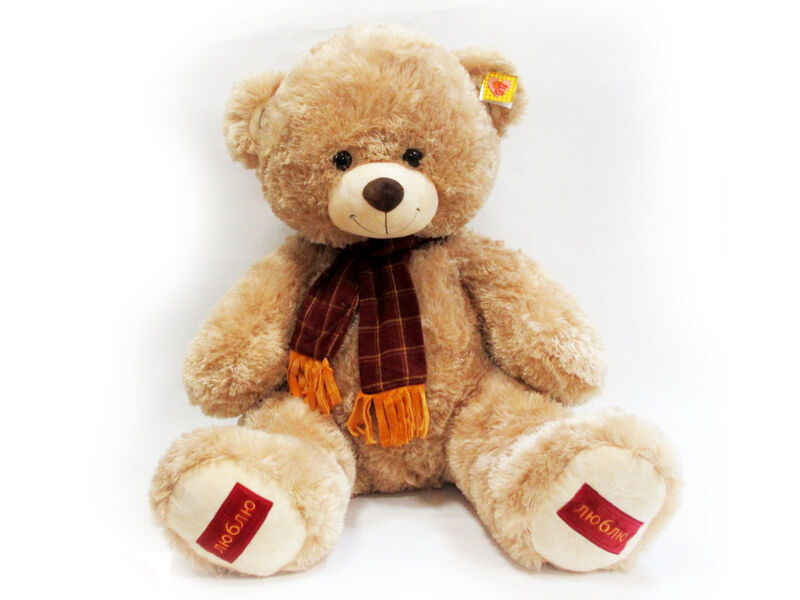 Купить оптом Медведь Шарф 8-2125-110 в Луганске