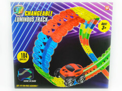 66796 [BD24]Magic Tracks с машинкой на бат. (свет) 184 дет. 40*36*8 см в кор. BD24
