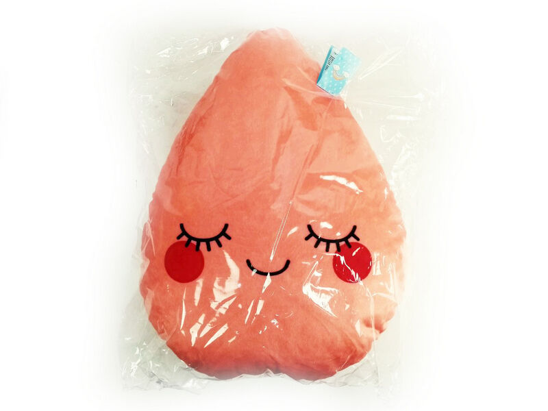 Подушка-игрушка Капля розовая 42х32см DLS-002