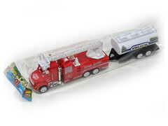 Пожарная 16 см инерц. с прицепом в пак. 8803-11