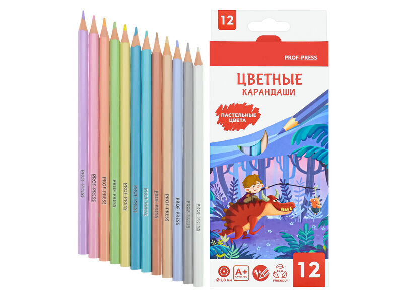 Карандаши цветные 12цв. «ПРИКЛЮЧЕНИЯ В ЛЕСУ» КЦ-1536
