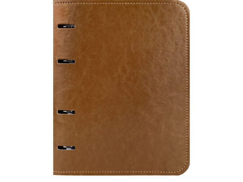 Купить оптом Тетрадь КЛЕТКА 120л. «BROWN» (на кольцах, кожзам, офсет) в Луганске