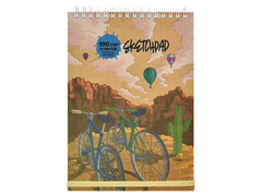 Скетчпад А5 70 л «КАНЬОН» (гребень, обл. крафт-картон, офсет, застёжка-резинка)