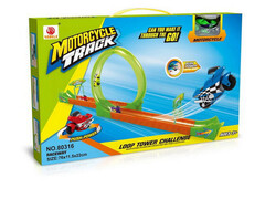 Трек кольцевой 76*11,5*22 см с мотоциклом в кор. 80316