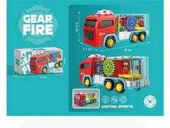 Машина с шестеренками на бат. (свет, звук) 20*10*8 см в кор. FS238-5A