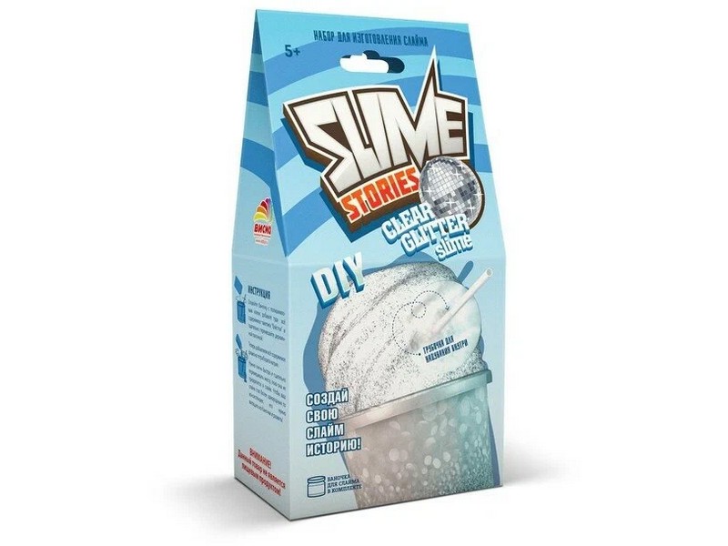 Набор для изготовления слаймов «Slime Stories. Clear glitter"