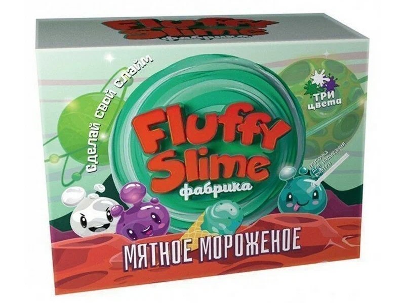 Купить оптом Набор для изготовления слаймов «Флаффи-слайм» мятное мороженое в Луганске