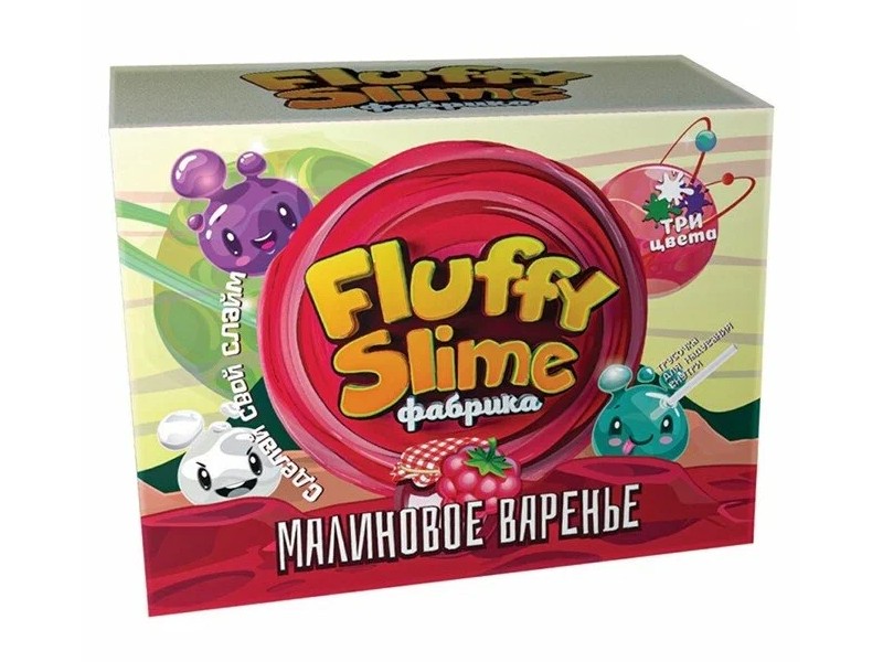 Набор для изготовления слаймов «Флаффи-слайм» малиновое варенье