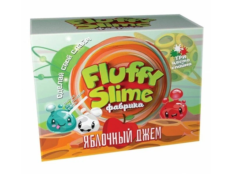 Набор для изготовления слаймов «Флаффи-слайм» яблочный джем