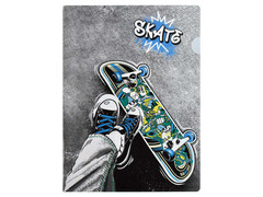 Папка-уголок А4 для документов «СКЕЙТ» (пластик)