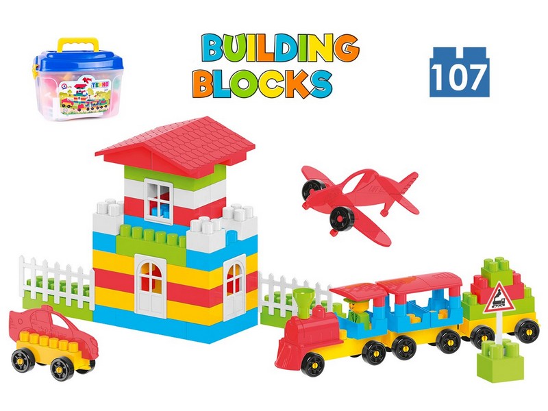 Купить оптом Конструктор Техно 107 эл. в чемодане в Луганске