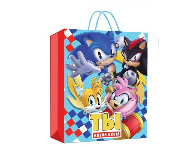 Пакет подарочный «ТЫ КРУЧЕ ВСЕХ! БЫСТРЫЙ ЕЖ» 23*27*11,5 см (глян. лам.) PML-92476-SN