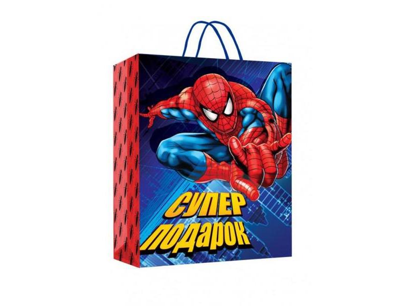 Пакет подарочный «ТЫ КРУЧЕ ВСЕХ! ЧЕЛОВЕК ПАУК» 18*22,7*10 см (глян. лам.) PM-97448-SM