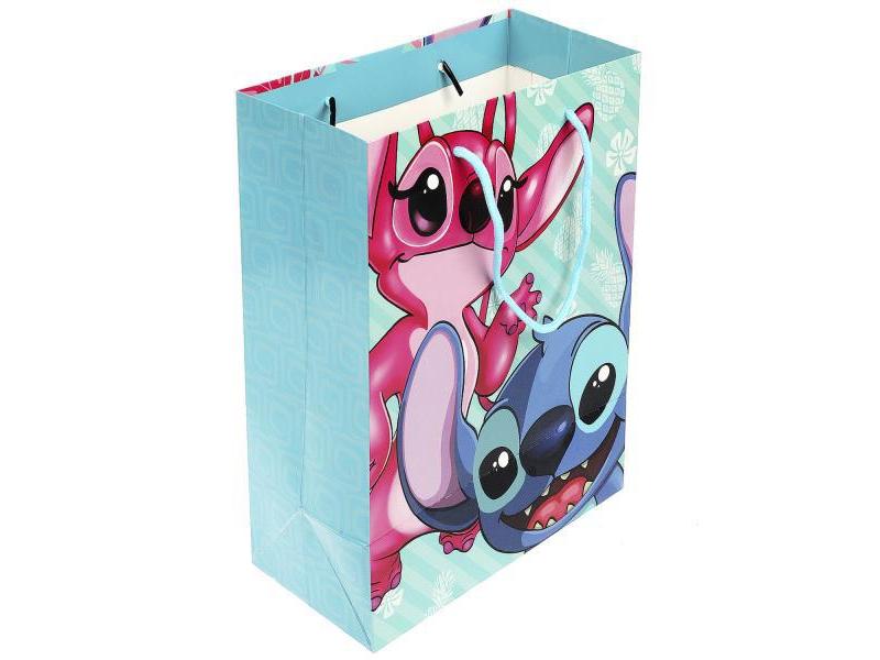 Пакет подарочный «ЛУЧШИЙ ПОДАРОК. СТИЧ» 22*31*10 см (глян. лам.) PML-97442-LS