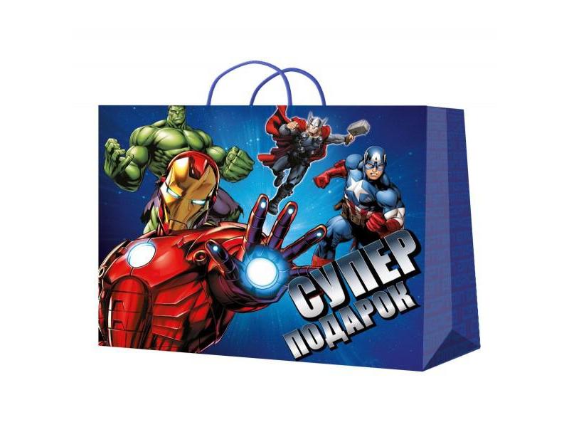 Пакет подарочный «ТЫ КРУЧЕ ВСЕХ! ГЕРОИ» 40*49*19 см (глян. лам.) PXXL-97428-SH