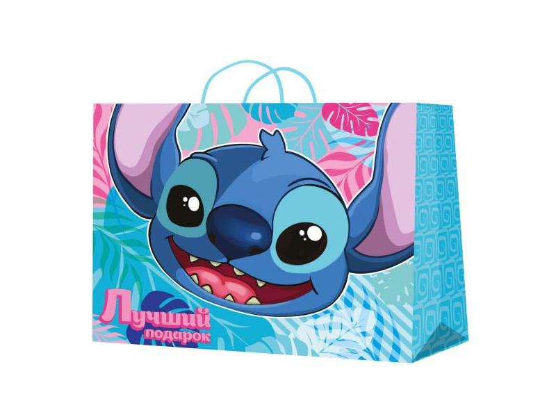 Купить оптом Пакет подарочный «ЛУЧШИЙ ПОДАРОК. СТИЧ» 40*49*19 см (глян. лам.) PXXL-97445-LS в Луганске