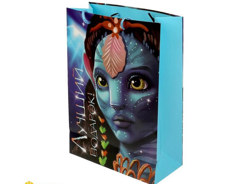 Пакет подарочный «ПОЗДРАВЛЯЕМ! АВАТАР» 22*31*10 см (мат. лам.) PML-100157-AV