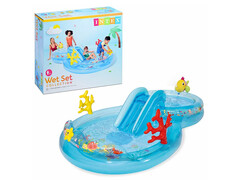 69395 [56143NP] Игровой центр "МОРСКИЕ ГЛУБИНЫ" с горкой и фонтаном 310*193*71см 56143NP