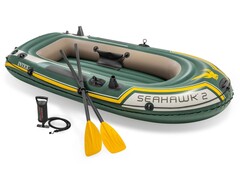 69439 [68347NP] Надувная лодка двухместная 236*114*41см с насосом и веслами 68347NP