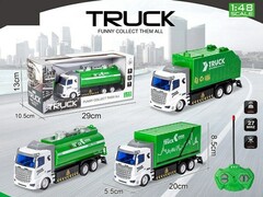 Бензовоз 18 см на р/у на бат. 29*13*11 см в кор. HX9612-1