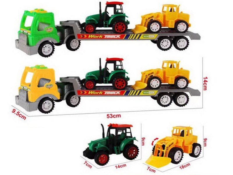 Купить оптом Автовоз 53 см инерц. со спецтехникой под слюдой 2077-2 в Луганске