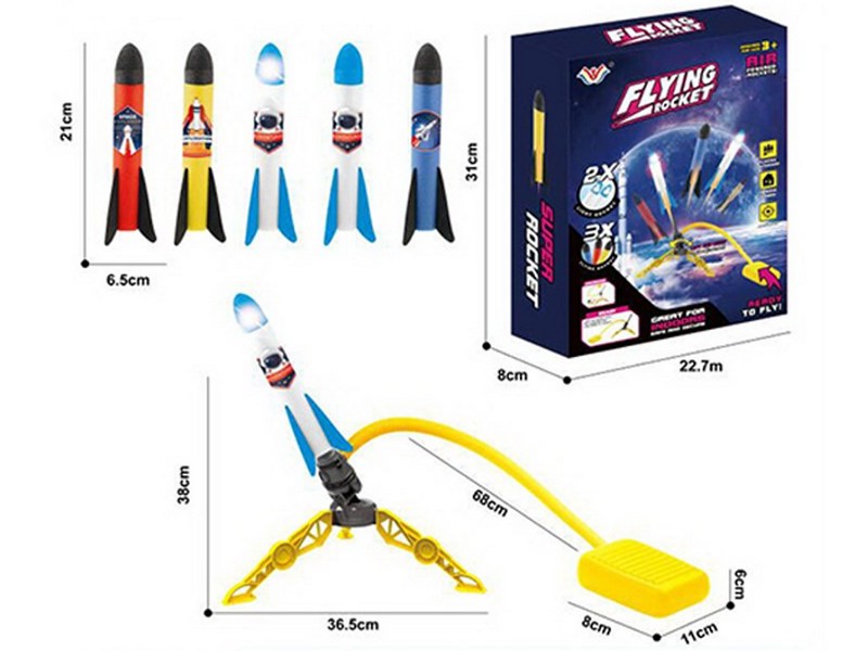 Купить оптом Запускалка с мягкими ракетами (свет) 31*23*8 см в кор. 777-730E в Луганске