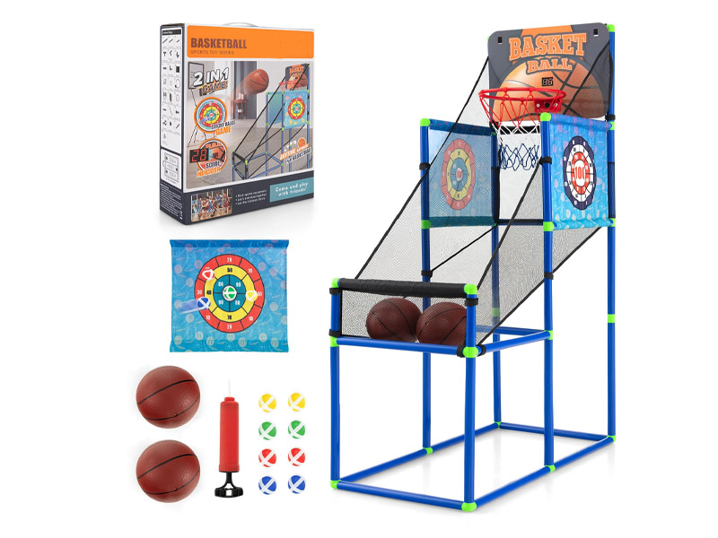 Купить оптом Баскетбольный игровой набор с дартсем 135*80,7*41,5 см в кор. 777-447A в Луганске