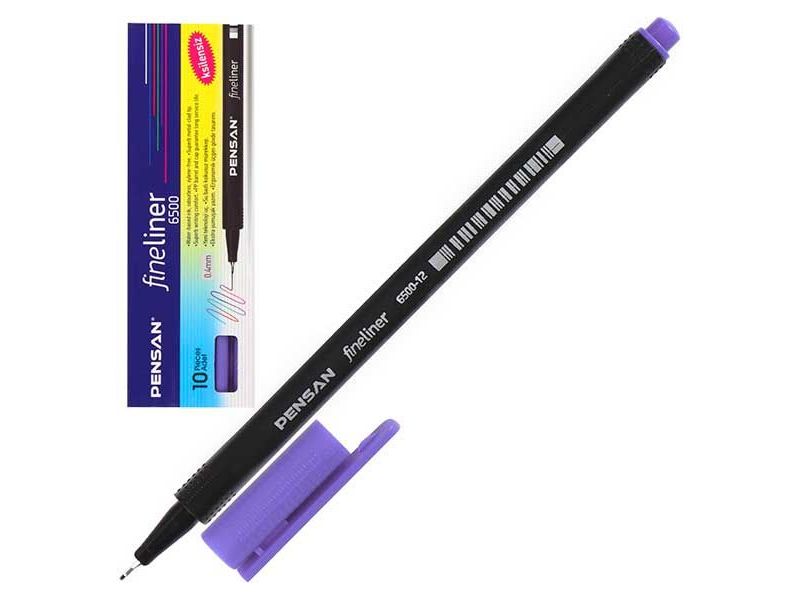 Купить оптом Линер "PENSAN FINE LINER" 0,4 мм ФИОЛЕТОВЫЙ (10шт/уп) в Луганске