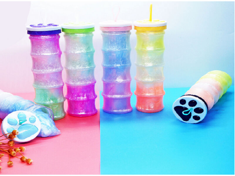 Слайм "Лапка" 18 см перламутровый (6шт/уп) ИСМ-3500