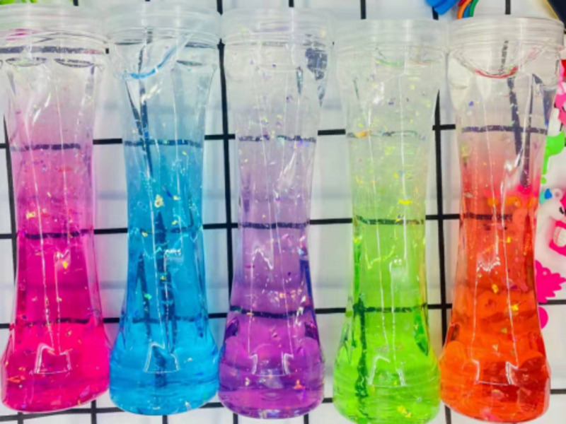 Слайм 19 см с блестками (6шт/уп) ИСМ-3545