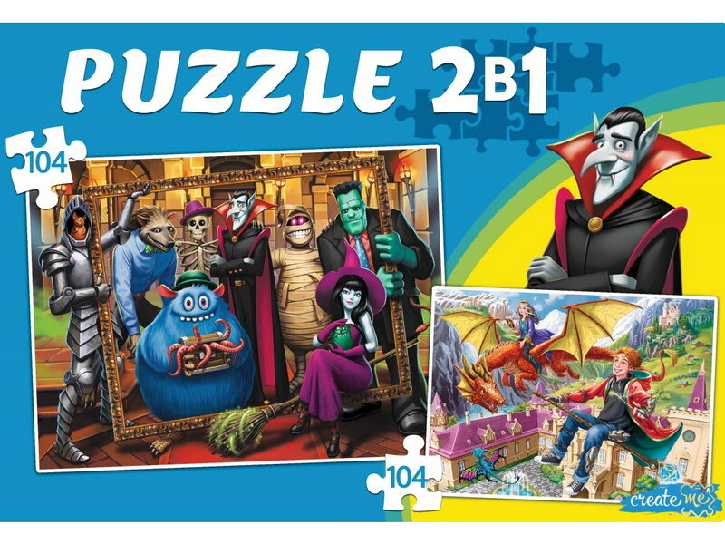 Купить оптом ПАЗЛЫ 2 в 1. ВОЛШЕБНИКИ И МОНСТРЫ №1 (104 и 104 эл.) в Луганске
