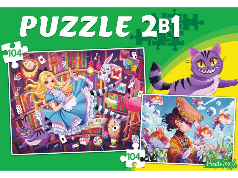 Купить оптом ПАЗЛЫ 2 в 1. МИР АНИМЕ №4 (104 и 104 эл.) в Луганске