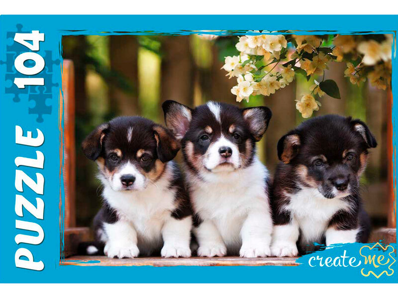 Купить оптом ПАЗЛЫ 104 элемента. ЗАБАВНЫЕ ЩЕНКИ №2 в Луганске