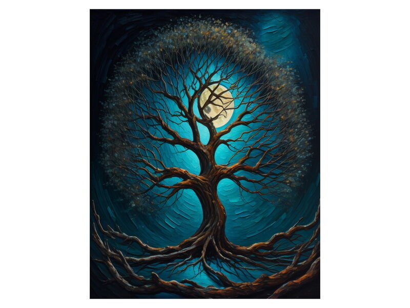 Холст с красками 30х40 см по номерам. МАГИЧЕСКОЕ ДРЕВО