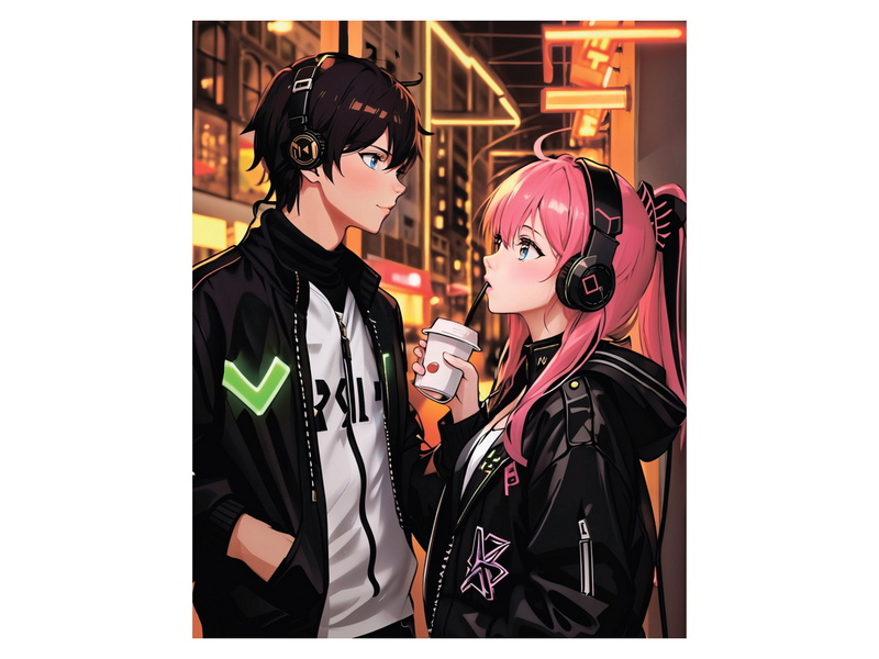 Холст с красками 40х50 см по номерам. МЕЛОДИЯ НА ДВОИХ