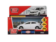 Технопарк. Машина "KIA RIO" металл. инерц. 12 см (открыв. двери, багажник) белый